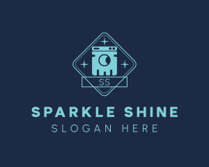 Sparkle Laundry Appliance  logo design