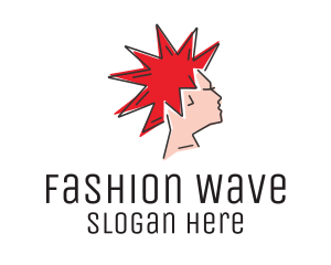 Trend - Spiky Mohawk Hairstyle logo design