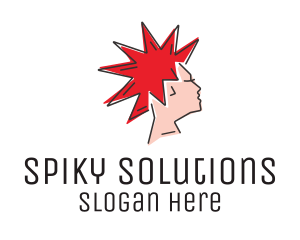 Spiky - Spiky Mohawk Hairstyle logo design