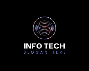 Information - Link Technology Network logo design