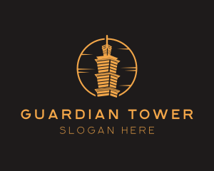 Taipei Tower Landmark logo design