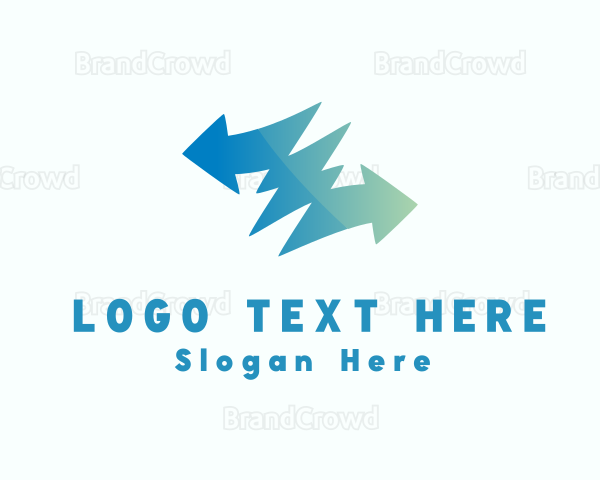 Gradient Electric Arrow Logo