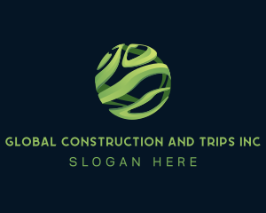 3D Modern Global Innovation logo design