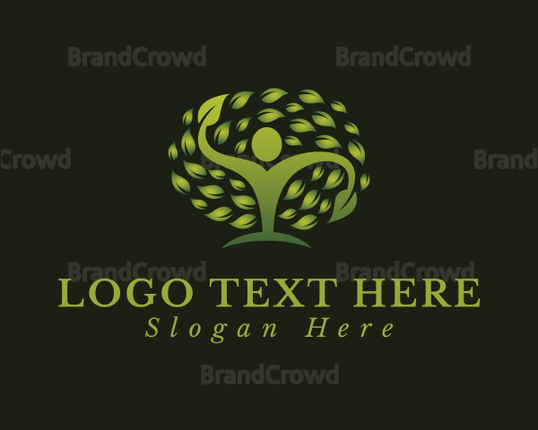 Eco Human Tree Logo