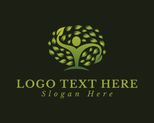 Leaf - Eco Human Tree logo design