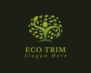 Eco Human Tree logo design