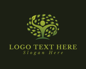 Eco Human Tree Logo