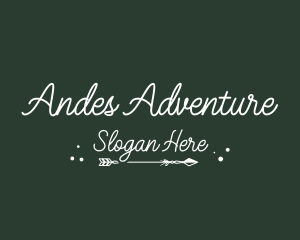 Boho Arrow Adventure logo design