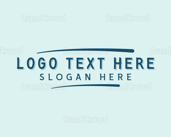 Simple Handwriting Business Logo
