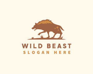 Safari Wild Hyena logo design