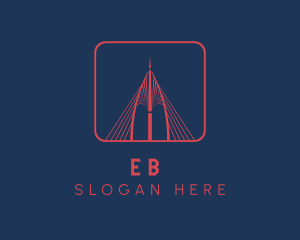 Tourism - Suspension Bridge Landmark logo design