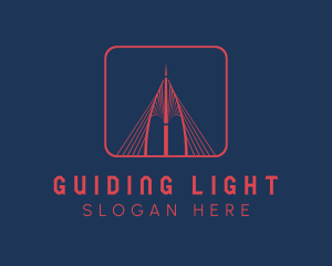 Suspension Bridge Landmark logo design