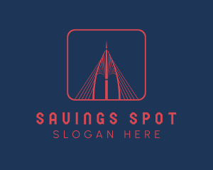 Suspension Bridge Landmark logo design