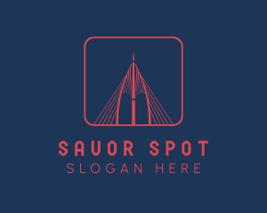 Suspension Bridge Landmark logo design