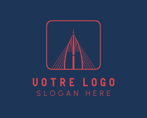 Tour Guide - Suspension Bridge Landmark logo design