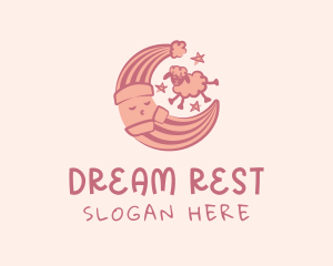 Sheep Moon Pajamas logo design