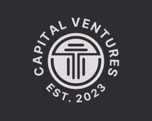 Capital - Capital Financial Firm Column logo design