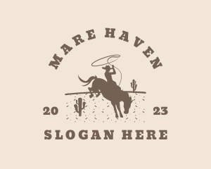 Mare - Cowboy Horse Ranch Rodeo logo design