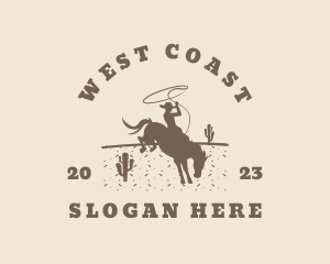 Cowboy Horse Ranch Rodeo logo design