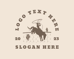 Texas - Cowboy Horse Ranch Rodeo logo design