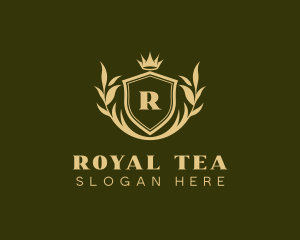 Leaf Royal Crown logo design