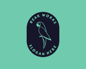 Beak - Parrot Aviary Badge logo design