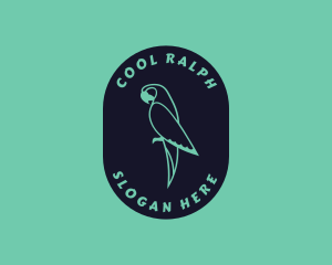 Parrot Aviary Badge logo design