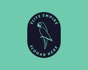 Parrot Aviary Badge logo design