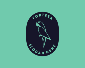 Parrot Aviary Badge logo design