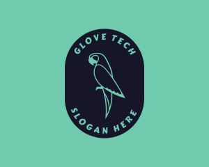 Parrot Aviary Badge logo design