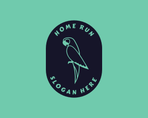 Parrot Aviary Badge logo design