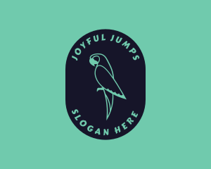 Parrot Aviary Badge logo design