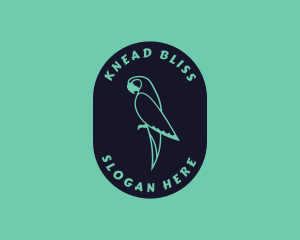 Parrot Aviary Badge logo design