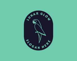 Parrot Aviary Badge logo design