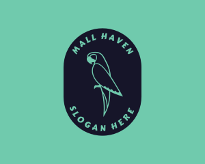 Parrot Aviary Badge logo design