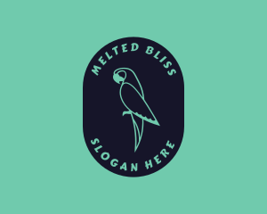 Parrot Aviary Badge logo design