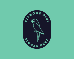 Parrot Aviary Badge logo design