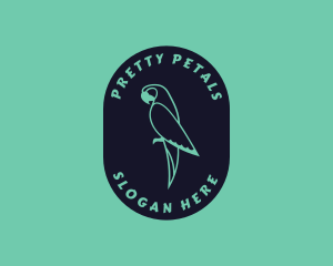 Parrot Aviary Badge logo design