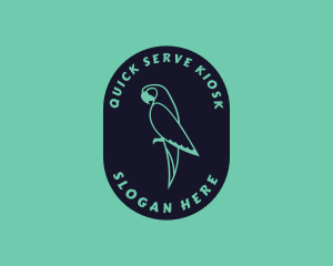 Parrot Aviary Badge logo design