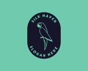 Parrot Aviary Badge logo design