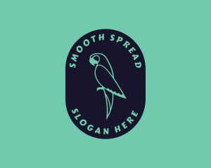 Parrot Aviary Badge logo design