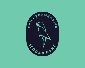 Parrot Aviary Badge logo design