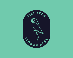 Parrot Aviary Badge logo design