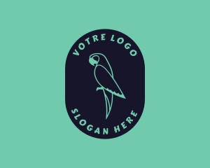 Badge - Parrot Aviary Badge logo design