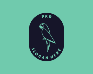 Parrot Aviary Badge logo design