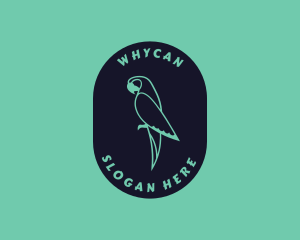 Veterinarian - Parrot Aviary Badge logo design