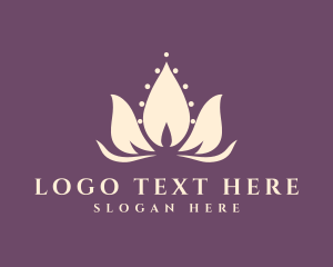 Massage - Elegant Lotus Spa logo design