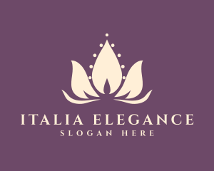 Elegant Lotus Spa logo design