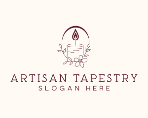 Artisanal Floral Candle logo design