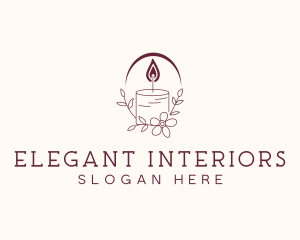 Artisanal Floral Candle logo design